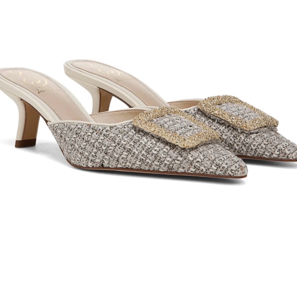 Sam Edelman NWT $150 MSRP Size 9.5 M Tweed Mule Heels